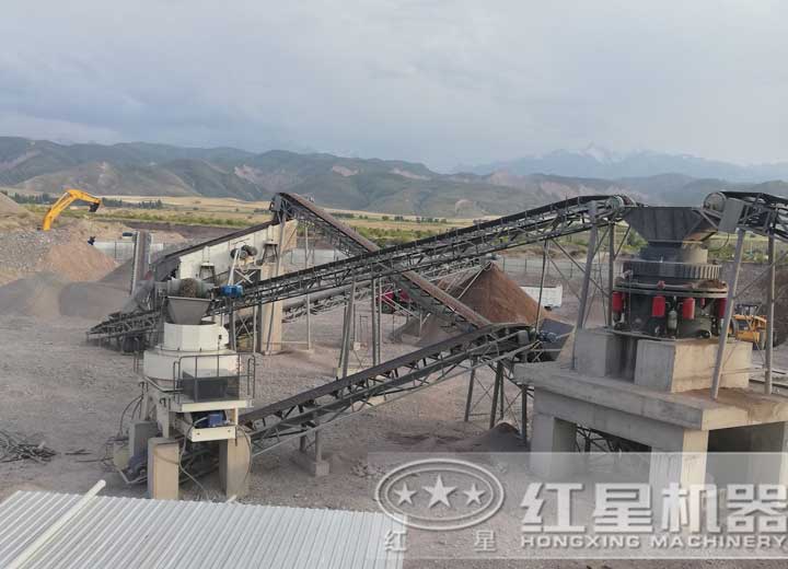 石頭變沙子用戶生產(chǎn)現(xiàn)場(chǎng)，可就近安排現(xiàn)場(chǎng)參觀配置同等設(shè)備